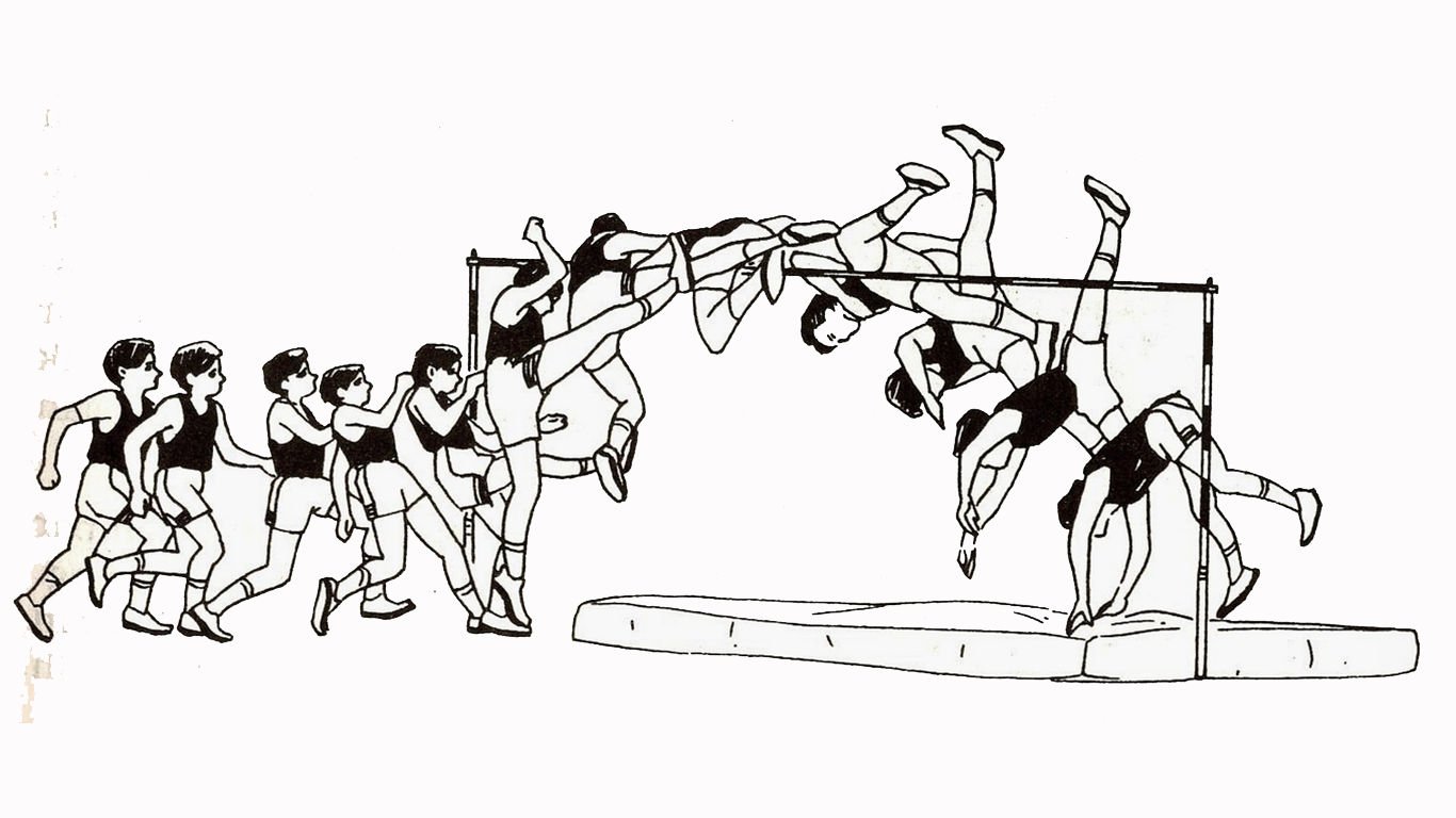 lompat tinggi gaya straddle