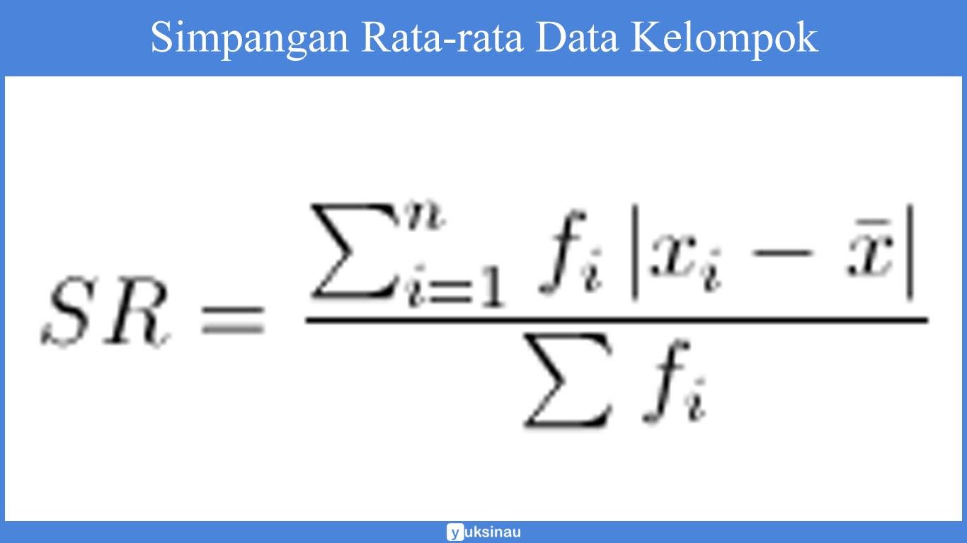 Simpangan rata-rata data kelompok