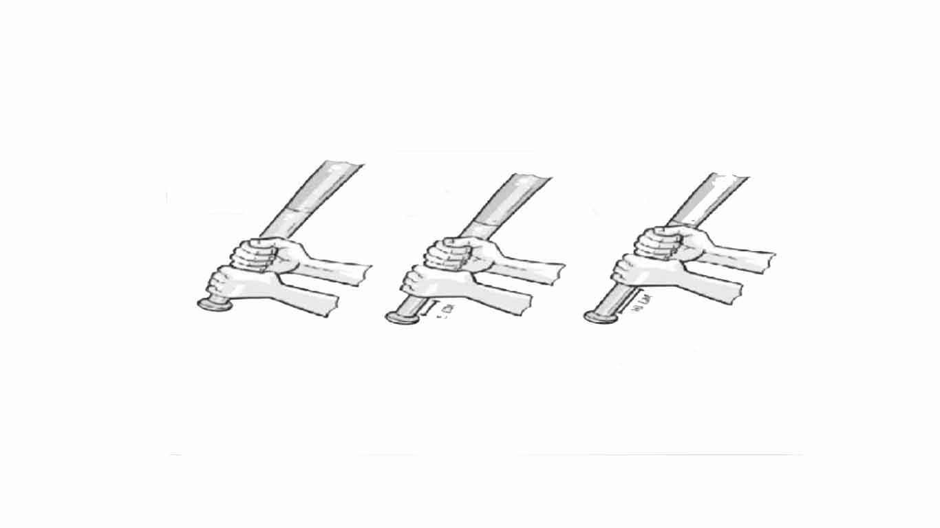 Teknik dasar memegang stik Teknik dasar memegang stik