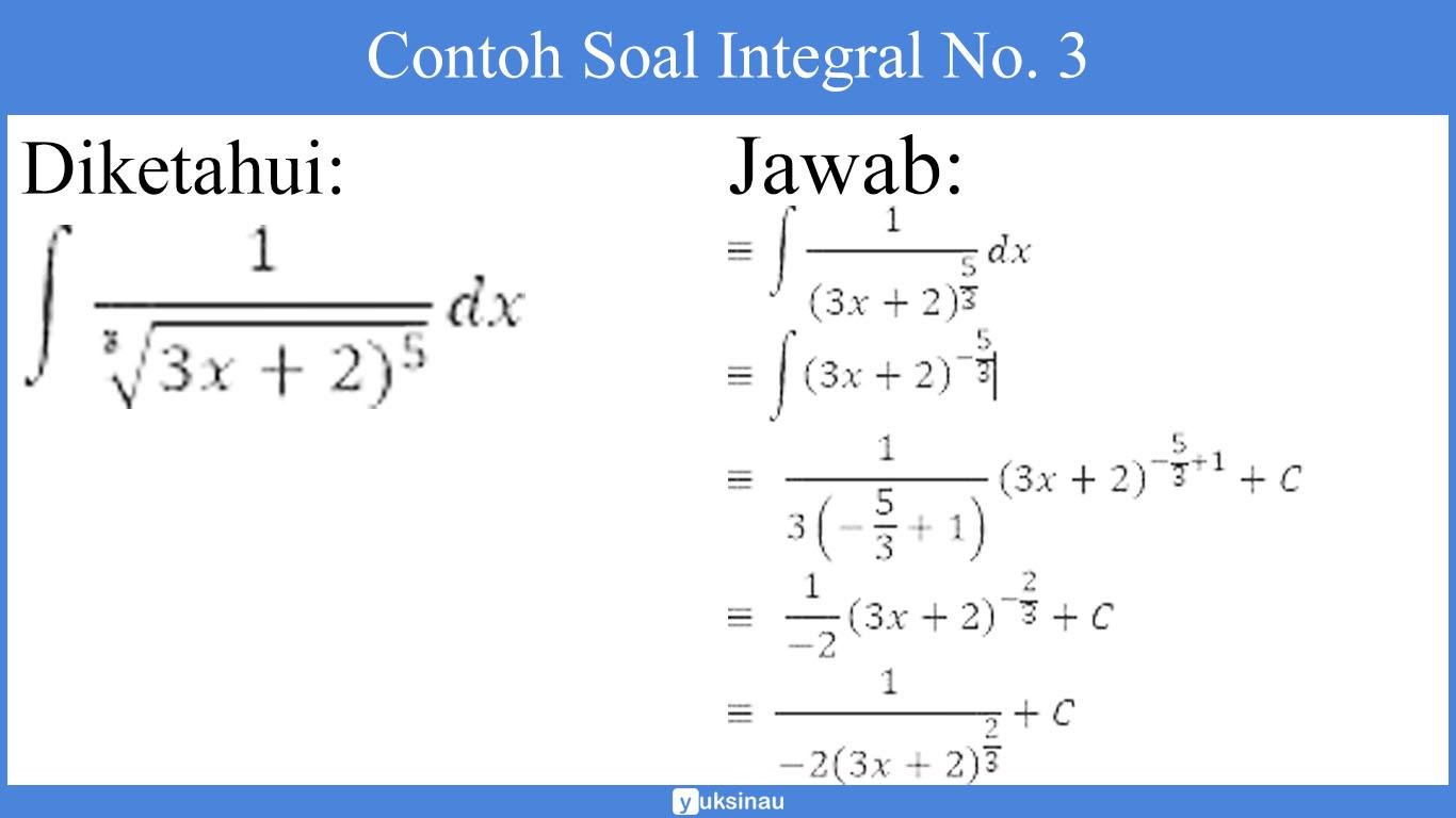 integral tentu integral tentu