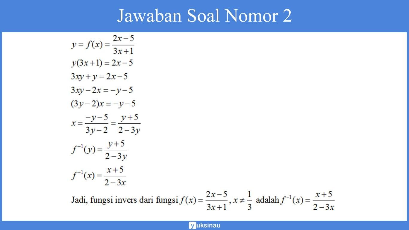jawaban nomor 2 jawaban nomor 2
