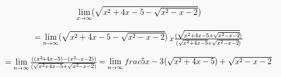 limit tak hingga bagi limit tak hingga bagi