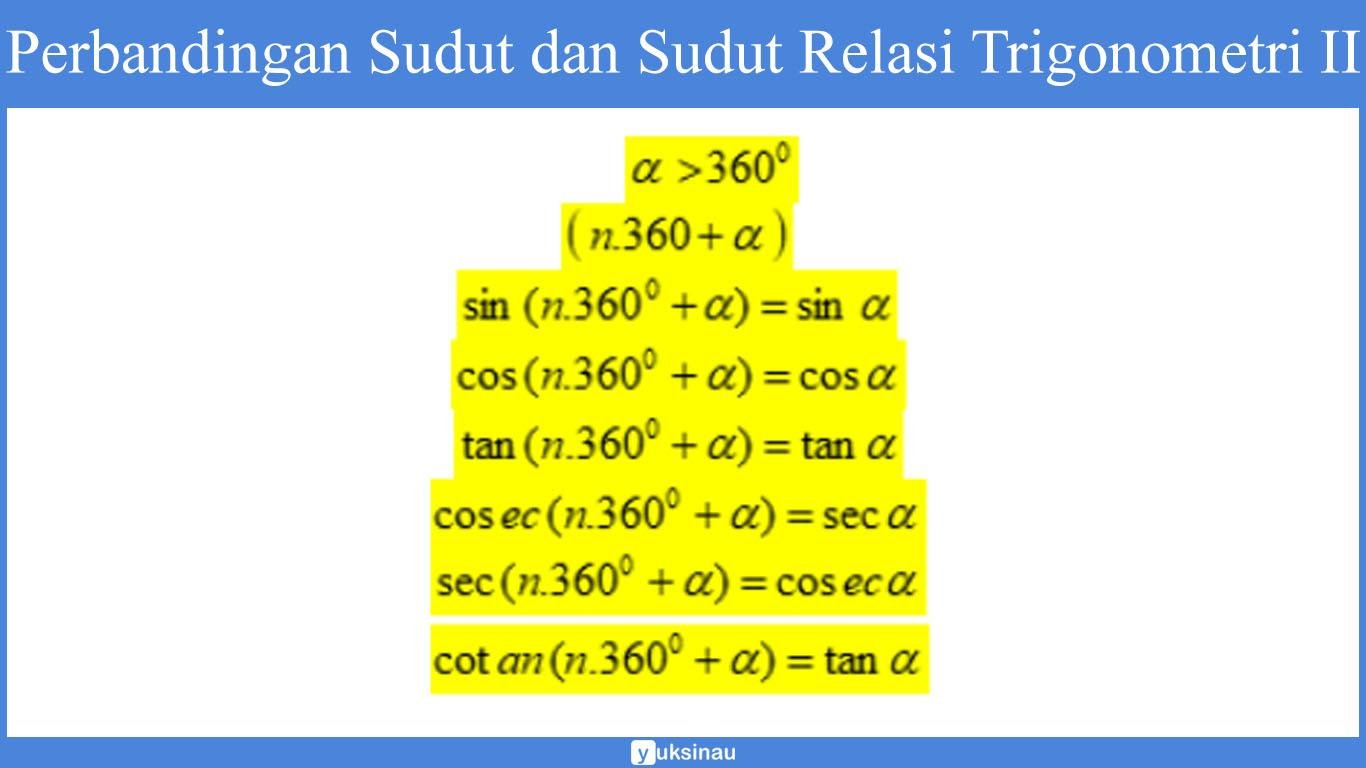 sudut trigonometri sudut trigonometri