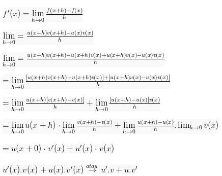turunan fungsi aljabar hasil kali turunan fungsi aljabar hasil kali