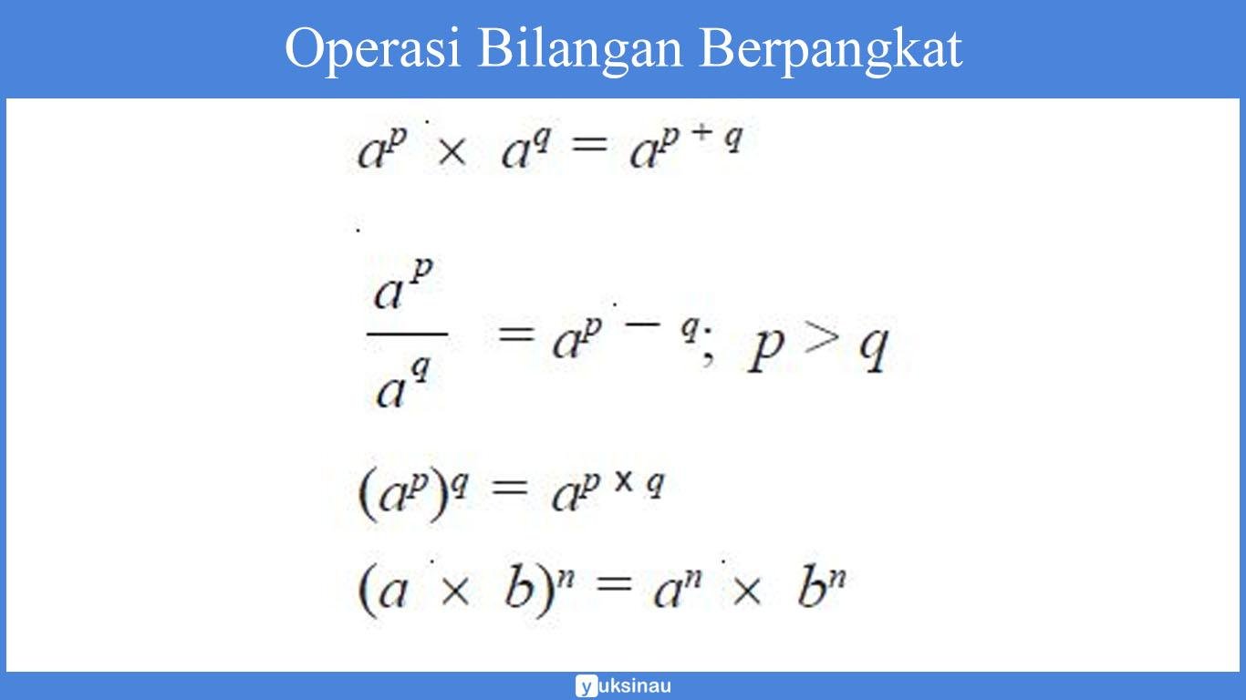 operasi berpangkat operasi berpangkat