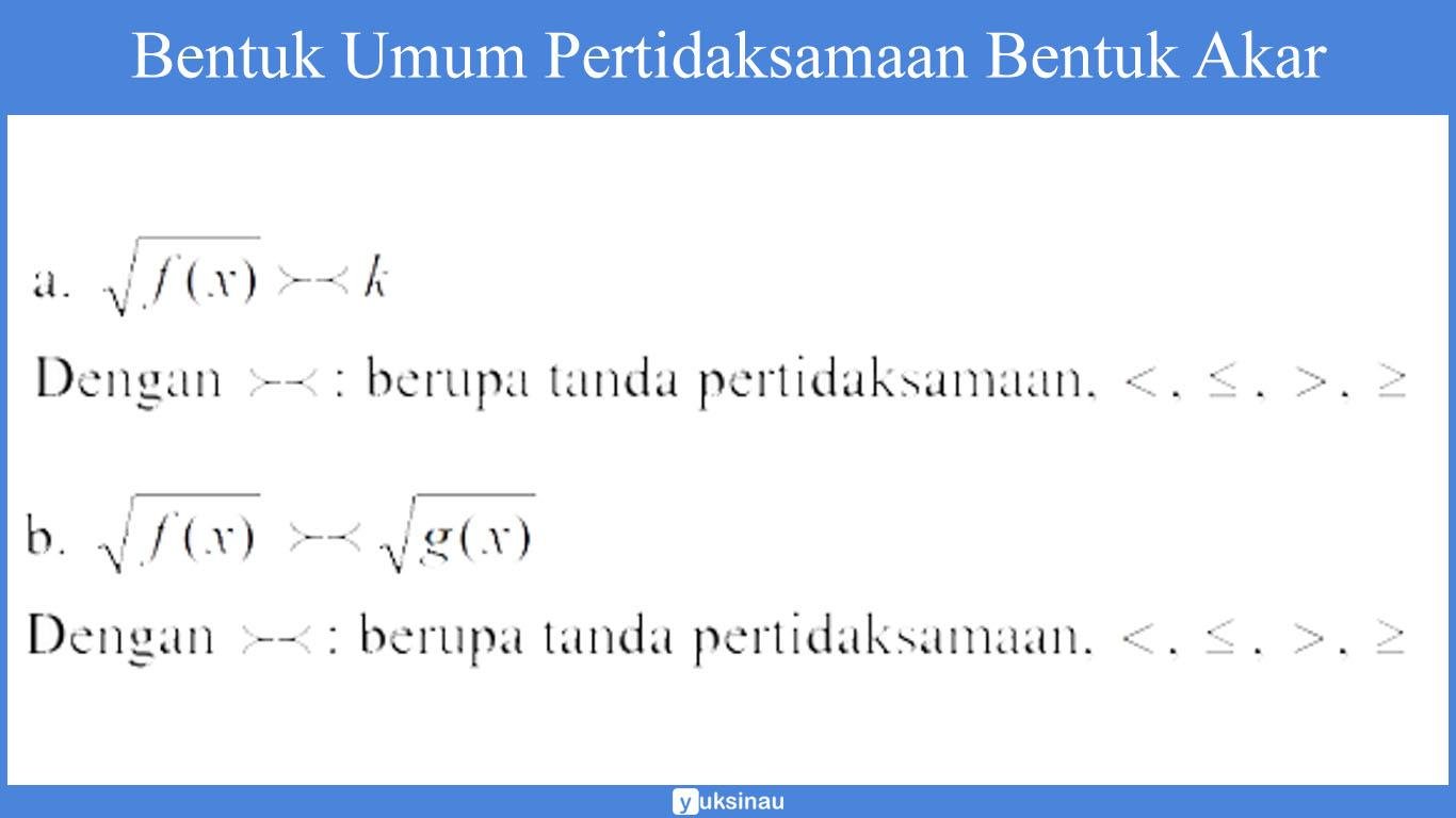 pertidaksamaan irasional