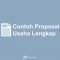 Contoh Proposal Usaha