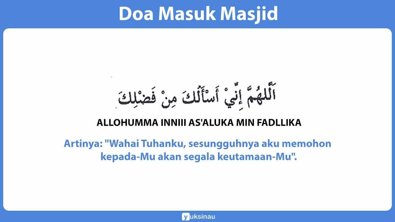 Doa Keluar Masjid