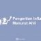 Pengertian Inflasi Menurut Ahli