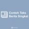 Contoh Berita Singkat