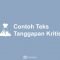 Contoh Teks Tanggapan Kritis