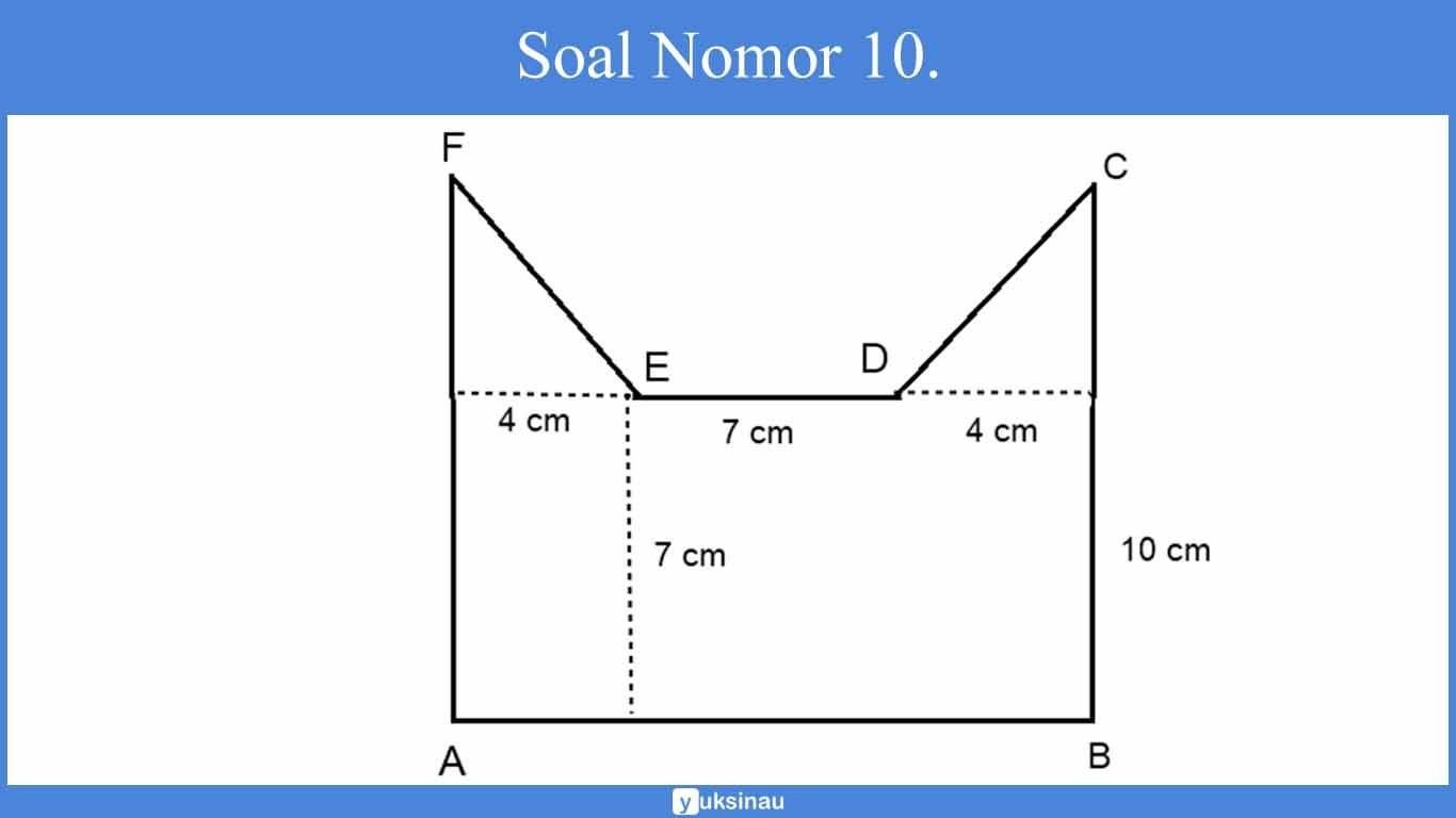 contoh soal keliling dan luas bangun datar