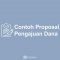Contoh Proposal Pengajuan Dana