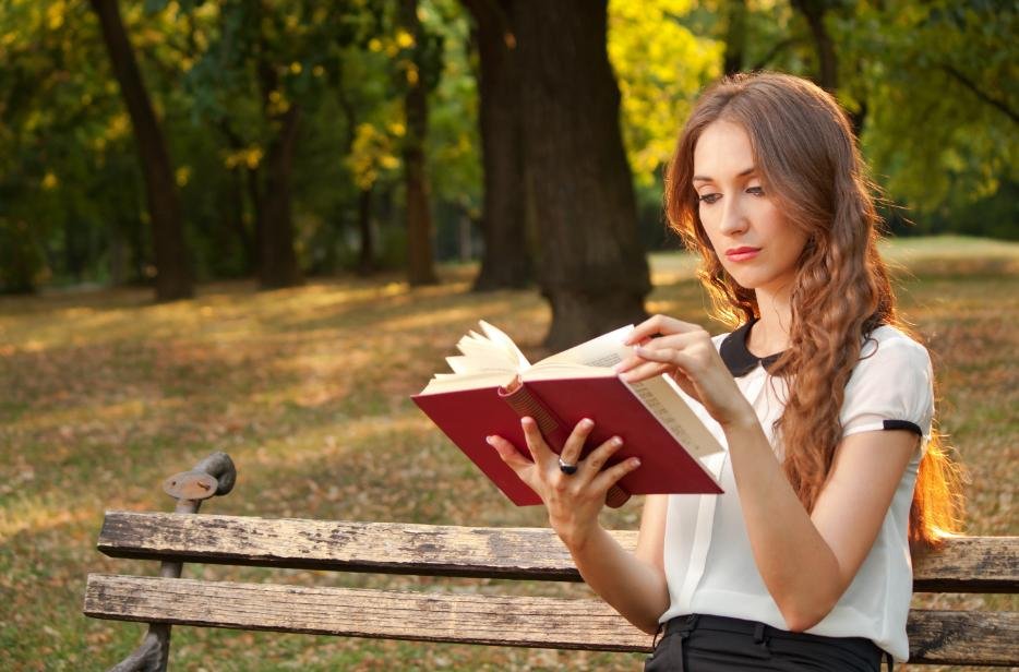 people reading books