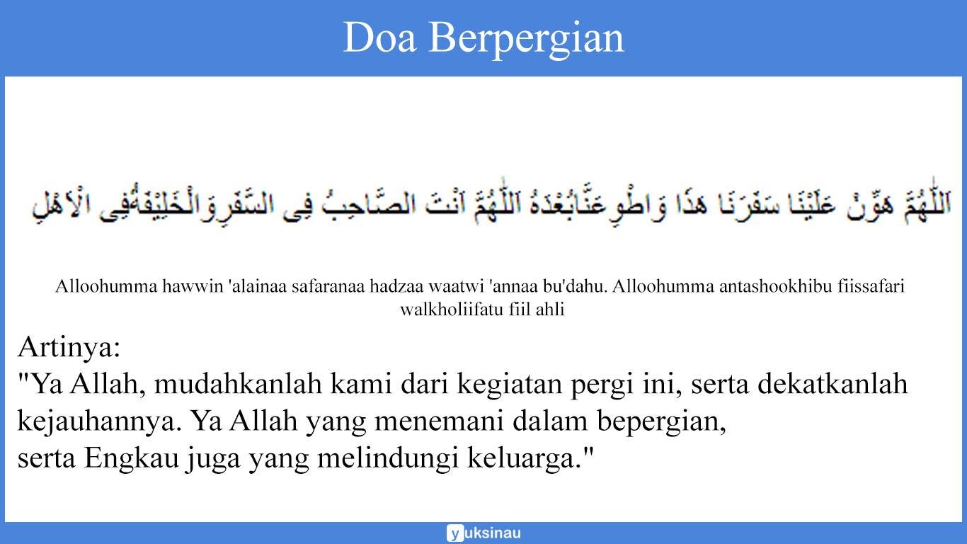 Doa Berpergian Doa Berpergian