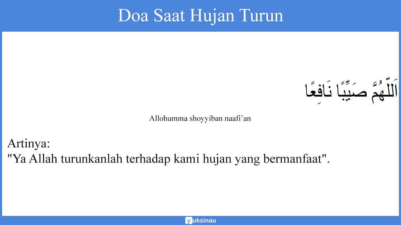 Doa Saat Hujan Turun Doa Saat Hujan Turun