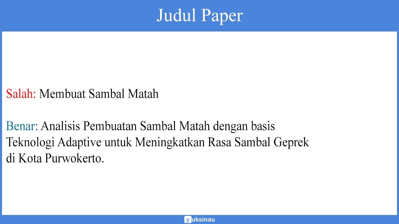 judul paper judul paper