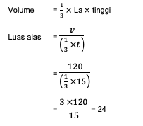 penyelesaian soal rumus limas segi lima no 3